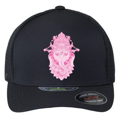 Hindu Ganesh Elephant Yoga Gift Flexfit Unipanel Trucker Cap