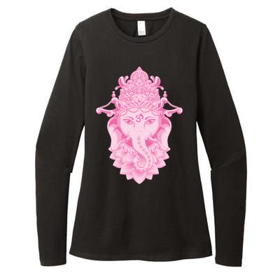 Hindu Ganesh Elephant Yoga Gift Womens CVC Long Sleeve Shirt