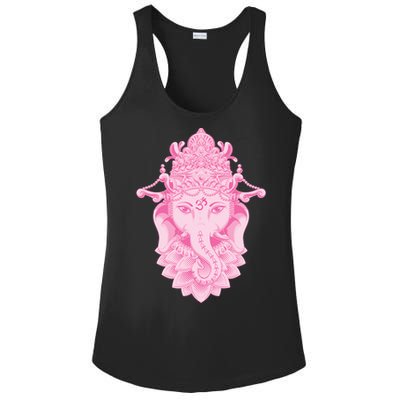 Hindu Ganesh Elephant Yoga Gift Ladies PosiCharge Competitor Racerback Tank