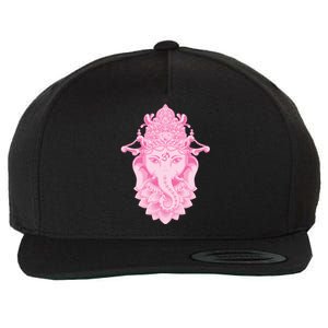 Hindu Ganesh Elephant Yoga Gift Wool Snapback Cap