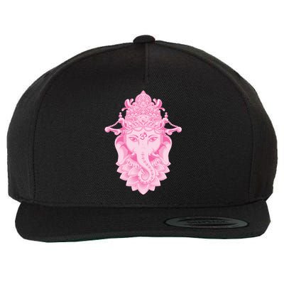 Hindu Ganesh Elephant Yoga Gift Wool Snapback Cap