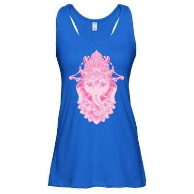 Hindu Ganesh Elephant Yoga Gift Ladies Essential Flowy Tank