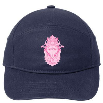 Hindu Ganesh Elephant Yoga Gift 7-Panel Snapback Hat