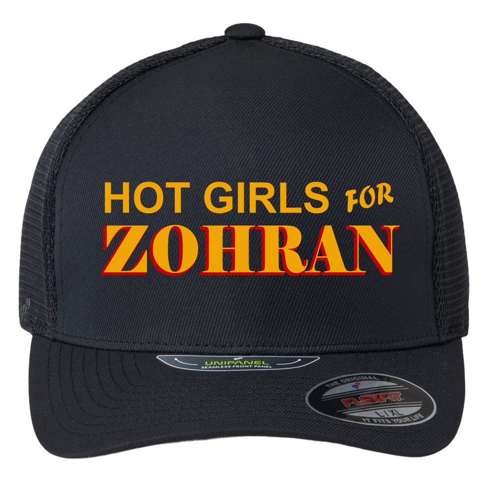 Hot Girls For Zohran Flexfit Unipanel Trucker Cap