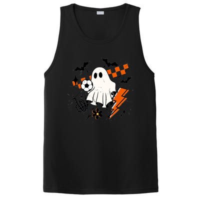 Halloween Ghost Football Football Coach Halloween Funny Gift PosiCharge Competitor Tank