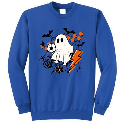 Halloween Ghost Football Football Coach Halloween Funny Gift Sweatshirt