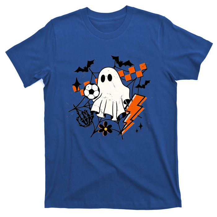 Halloween Ghost Football Football Coach Halloween Funny Gift T-Shirt