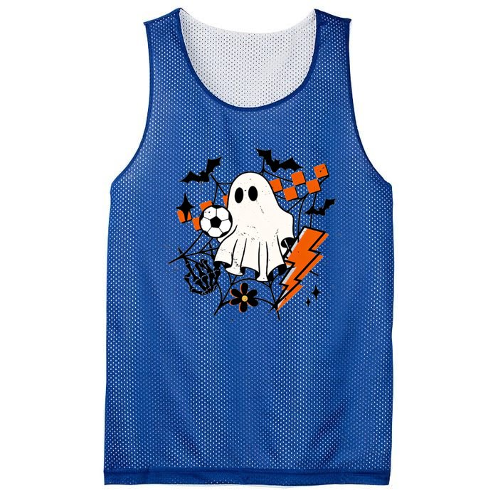 Halloween Ghost Football Football Coach Halloween Funny Gift Mesh Reversible Basketball Jersey Tank