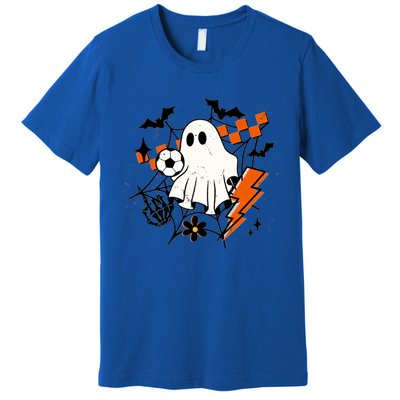 Halloween Ghost Football Football Coach Halloween Funny Gift Premium T-Shirt