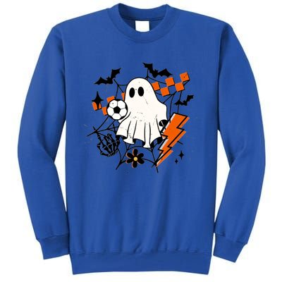 Halloween Ghost Football Football Coach Halloween Funny Gift Tall Sweatshirt