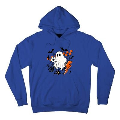 Halloween Ghost Football Football Coach Halloween Funny Gift Tall Hoodie