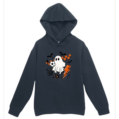 Halloween Ghost Football Football Coach Halloween Funny Gift Urban Pullover Hoodie