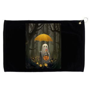 Halloween Ghost Floral Forest Gothic Pumpkin Kids Grommeted Golf Towel