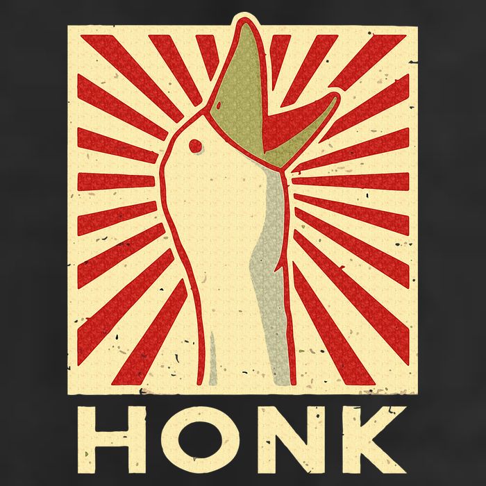 Honk goose  Funny Duck chicken meme Idea  Cool Comfort Performance Bucket Hat
