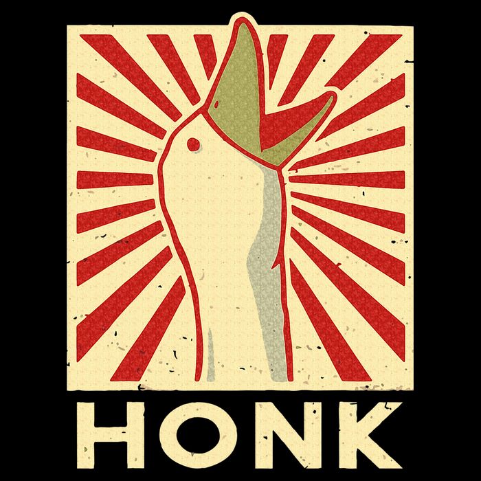 Honk goose  Funny Duck chicken meme Idea  Impact Tech Backpack