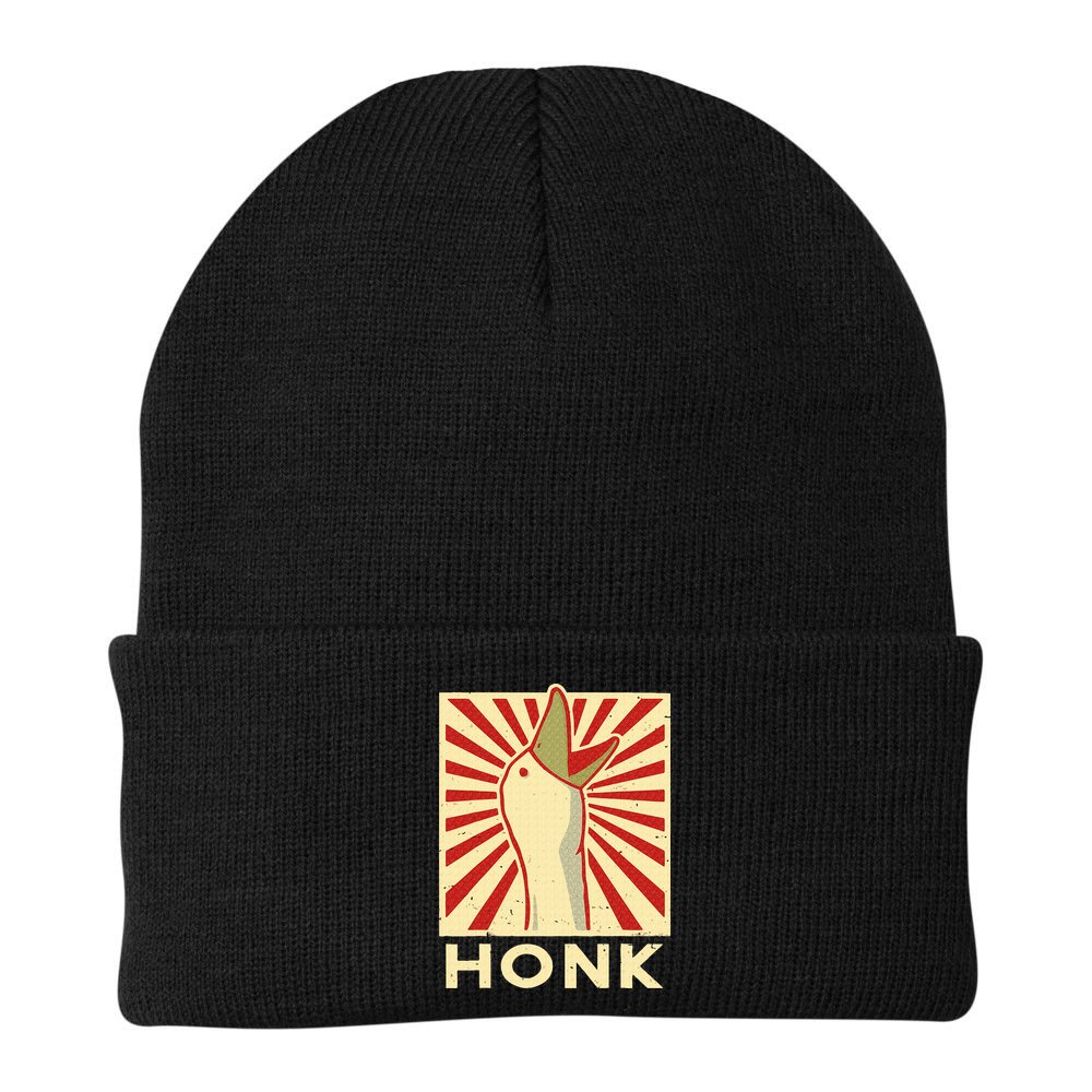 Honk goose  Funny Duck chicken meme Idea  Beanie
