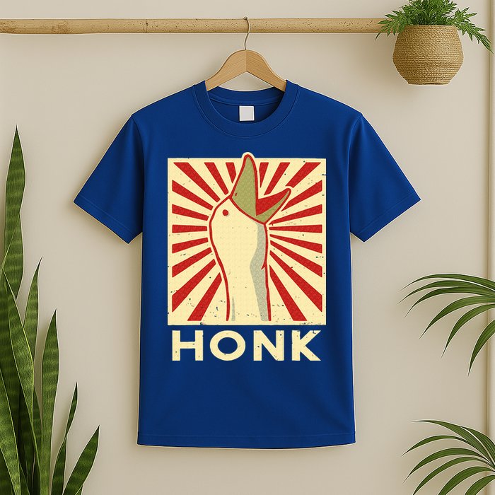 Honk goose  Funny Duck chicken meme Idea  T-Shirt