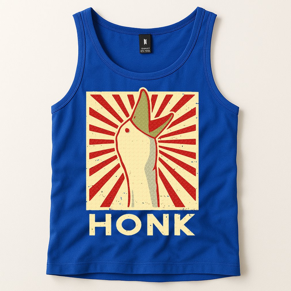 Honk goose  Funny Duck chicken meme Idea  Tank Top