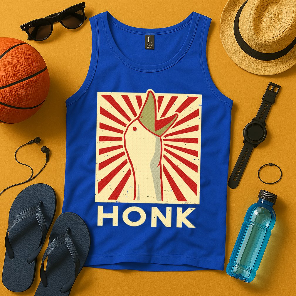 Honk goose  Funny Duck chicken meme Idea  Tank Top