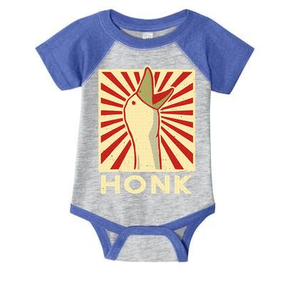 Honk goose  Funny Duck chicken meme Idea  Infant Baby Jersey Bodysuit