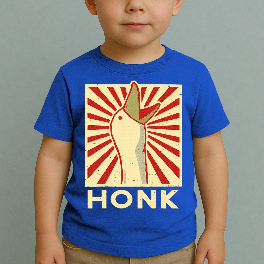 Honk goose  Funny Duck chicken meme Idea  Toddler T-Shirt