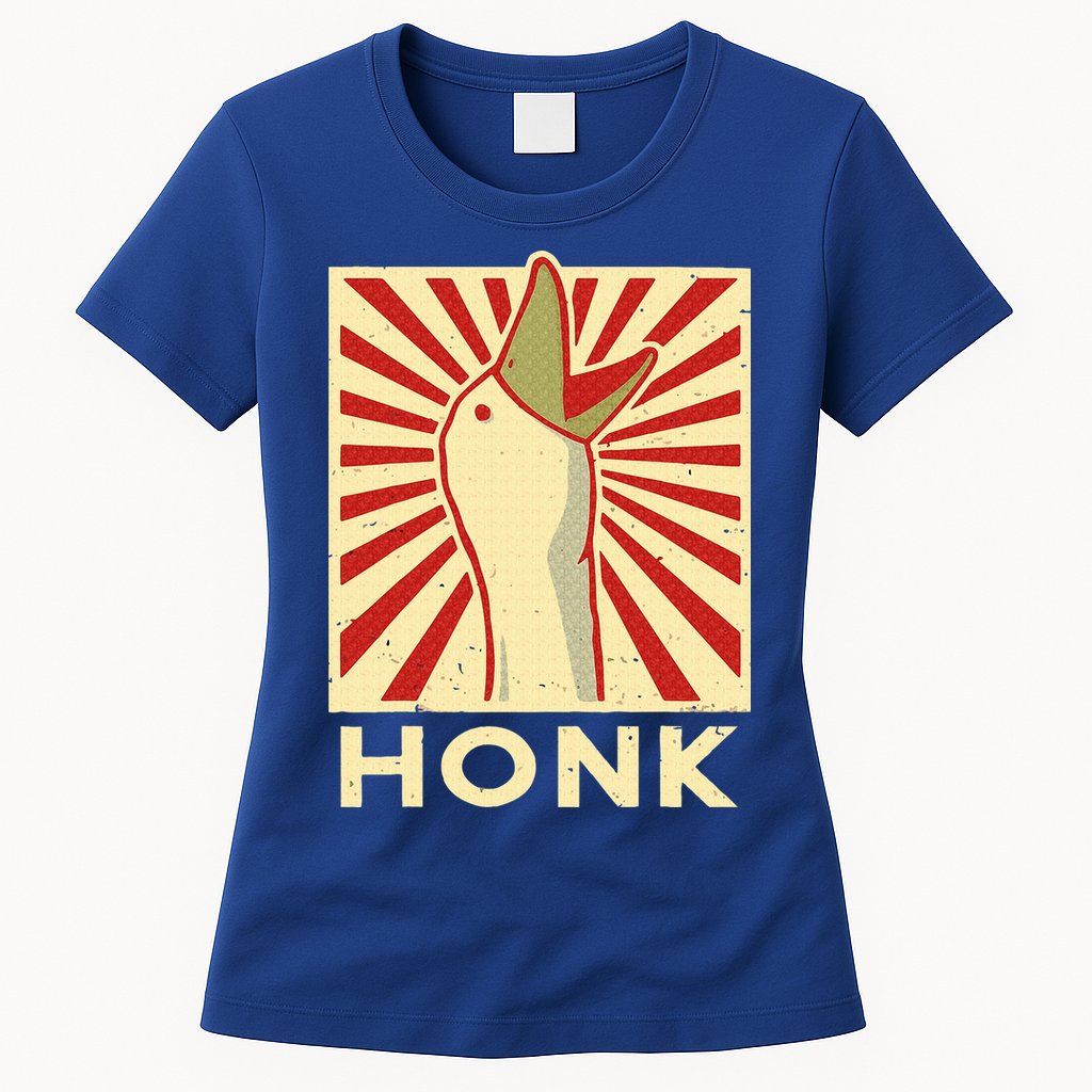 Honk goose  Funny Duck chicken meme Idea  Womens T-Shirt