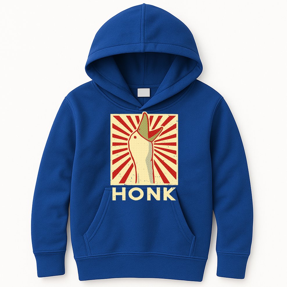 Honk goose  Funny Duck chicken meme Idea  Kids Hoodie