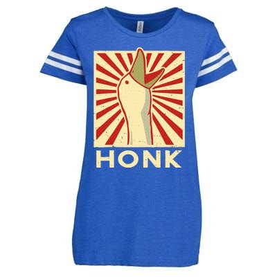 Honk goose  Funny Duck chicken meme Idea  Enza Ladies Jersey Football T-Shirt