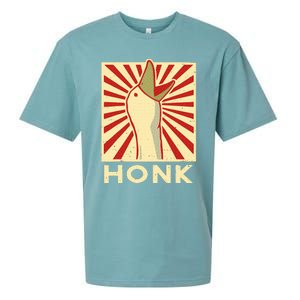 Honk goose  Funny Duck chicken meme Idea  Sueded Cloud Jersey T-Shirt