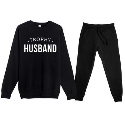 Husband Gift For Him Funny Husband Premium Crewneck Sweatsuit Set