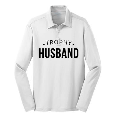 Husband Gift For Him Funny Husband Silk Touch Performance Long Sleeve Polo