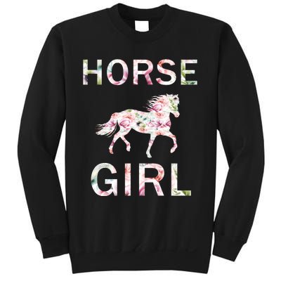 Horse Girl Floral Sweatshirt