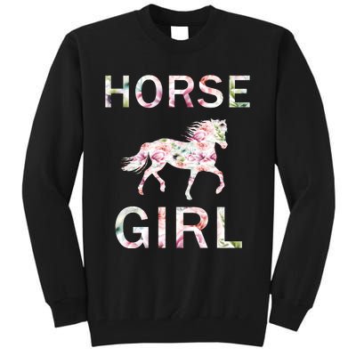 Horse Girl Floral Tall Sweatshirt