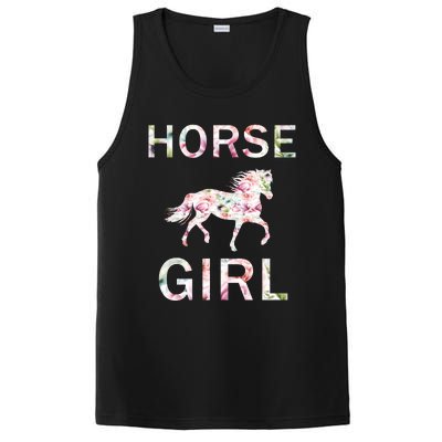 Horse Girl Floral PosiCharge Competitor Tank