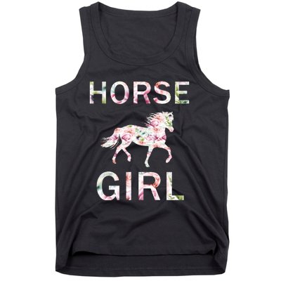 Horse Girl Floral Tank Top