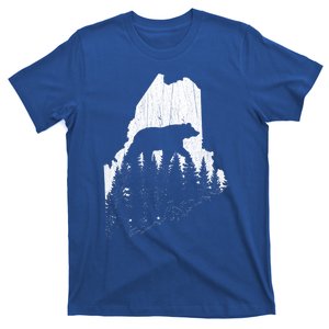 Hunting Gift For Maine Bear Pine Forest Outdoors Gift T-Shirt