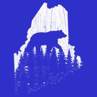 Hunting Gift For Maine Bear Pine Forest Outdoors Gift Premium T-Shirt