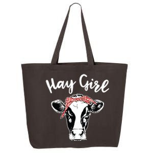 Hay Girl Farmer Gift Cattle Cow Lovers 25L Jumbo Tote