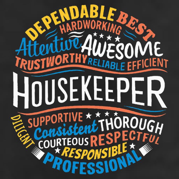 Housekeeper Gifts Funny Housekeeping Week Appreciation 7 Panel Mesh Trucker Snapback Hat