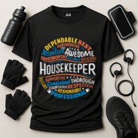 Housekeeper Gifts Funny Housekeeping Week Appreciation Cooling Performance Crew T-Shirt
