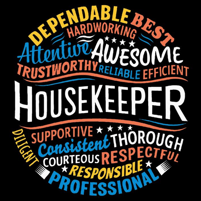 Housekeeper Gifts Funny Housekeeping Week Appreciation Cooling Performance Crew T-Shirt