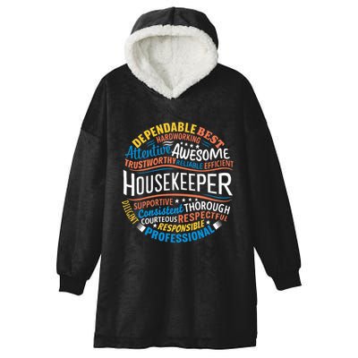 Housekeeper Gifts Funny Housekeeping Week Appreciation Hooded Wearable Blanket