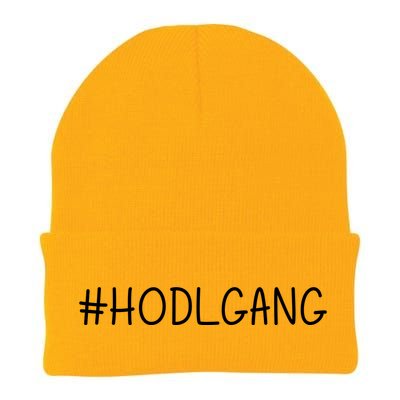 Hodl Gang Funny Crypto Gift Knit Cap Winter Beanie