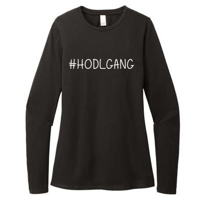 Hodl Gang Funny Crypto Gift Womens CVC Long Sleeve Shirt