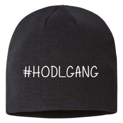 Hodl Gang Funny Crypto Gift Sustainable Beanie