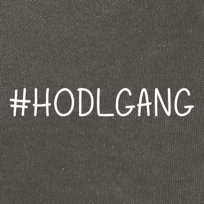 Hodl Gang Funny Crypto Gift Cotton Canvas Backpack