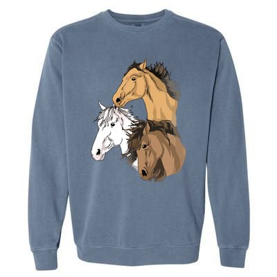 Horse Gifts For Girl Horse Shirts Women Love Riding Garment-Dyed Sweatshirt