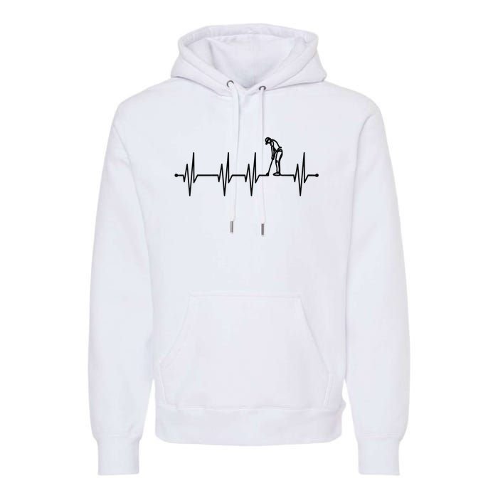 Heartfrequency Golfsport for Golfers Premium Hoodie