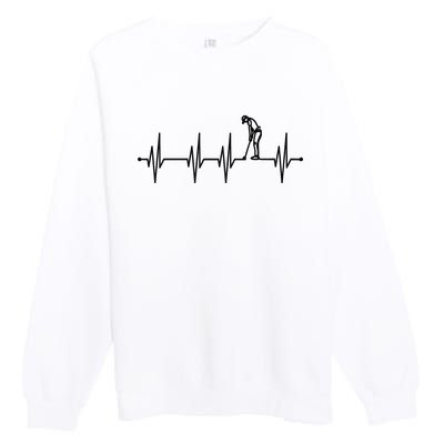 Heartfrequency Golfsport for Golfers Premium Crewneck Sweatshirt