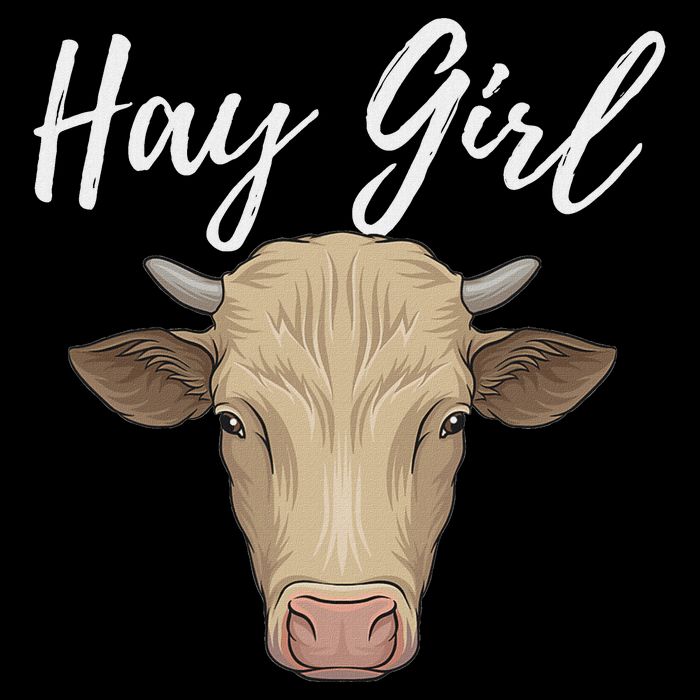 Hay Girl Funny Cow Lover Famer Cattle Ranch Farming Youth Performance Sprint T-Shirt